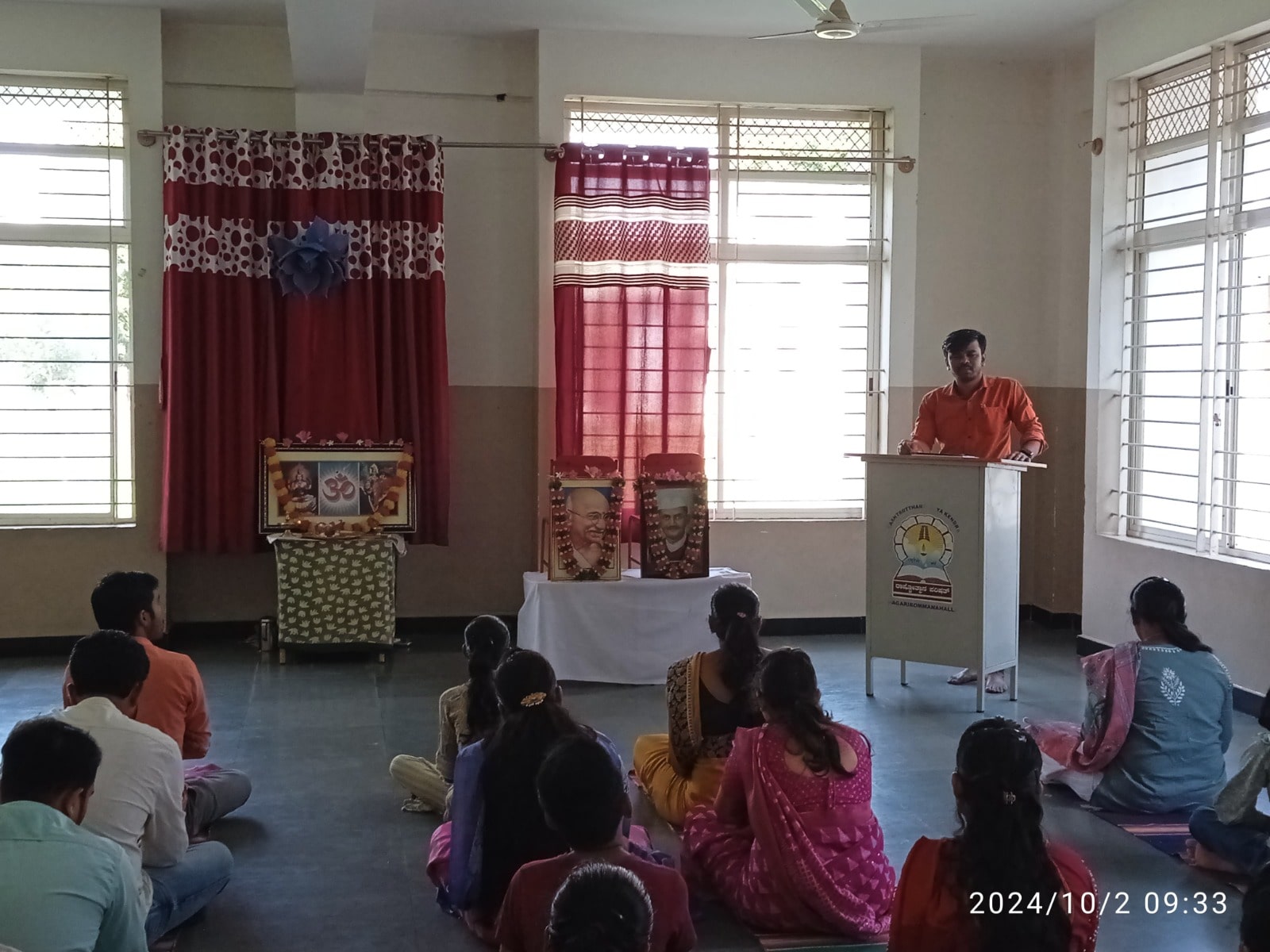 Mahatma Gandhi Jayanti & Lal Bahaddur Shastri Jayanti Celebration in RVK - Hagaribommanahalli-4