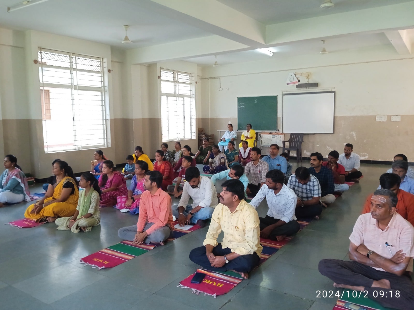 Mahatma Gandhi Jayanti & Lal Bahaddur Shastri Jayanti Celebration in RVK - Hagaribommanahalli-3