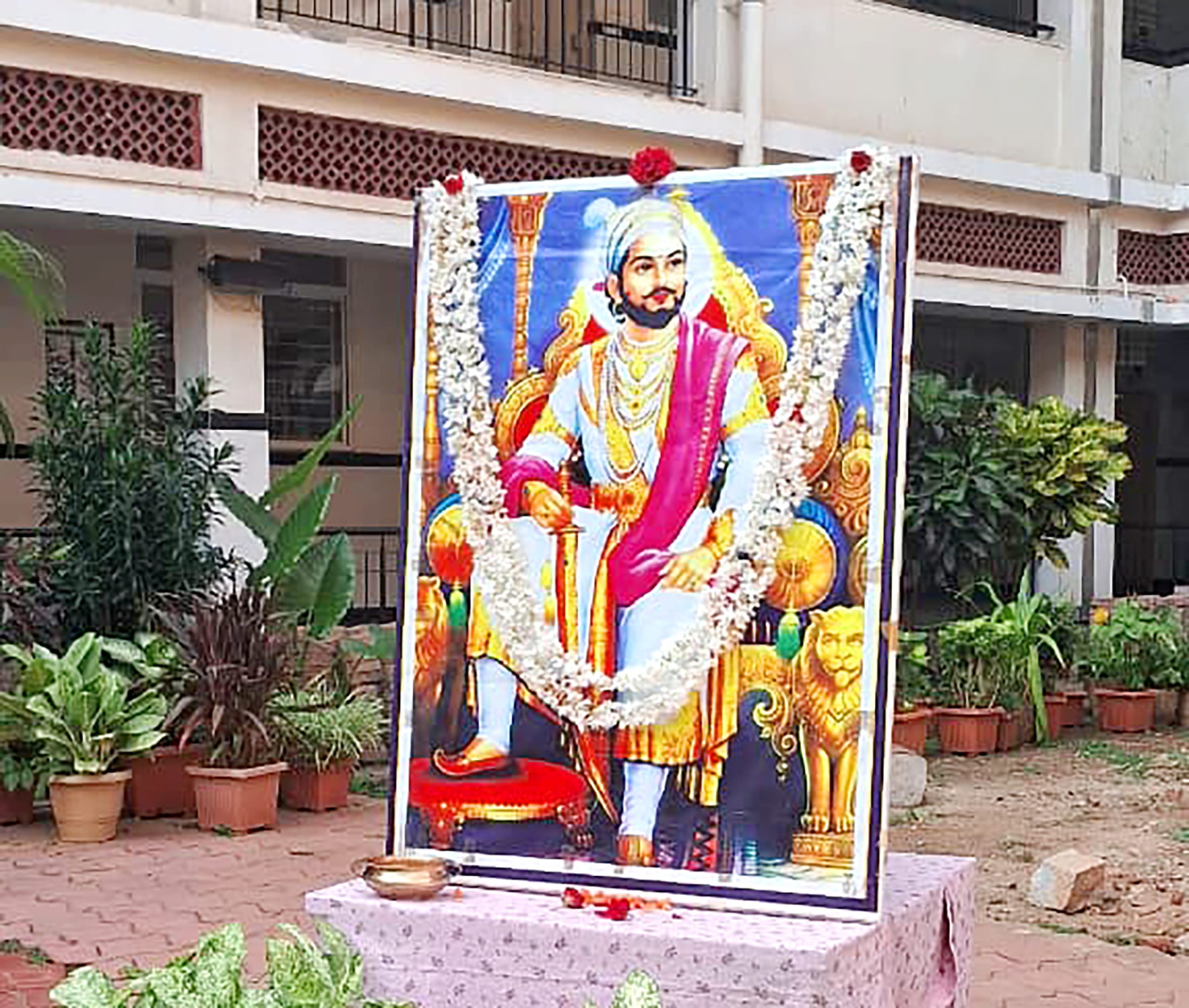 Chhatrapati Shivaji Jayanti Celebrated at RVK - Hagaribommanahalli (3)
