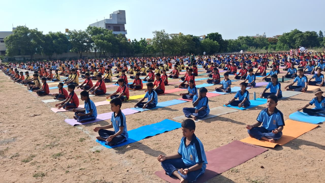 International Yoga Day in RVK - Hagaribommanahalli (1)