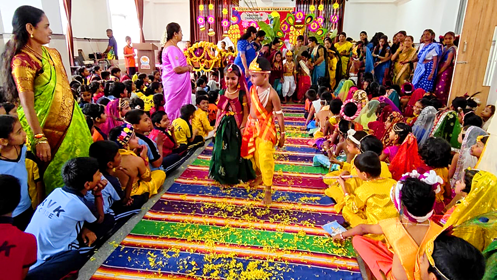 Celebration of Sri Krishna Janmashtami at RVK - Hagaribommanahalli (17)