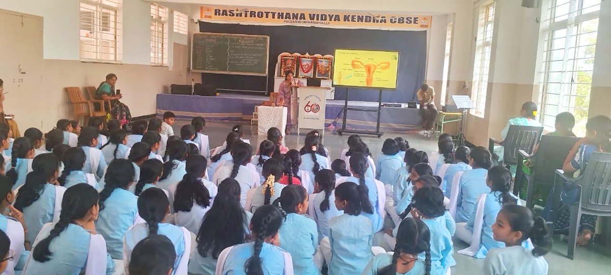 Health and Hygiene Awareness Programme Held for Girls at RVK - Hagaribommanahalli (2)