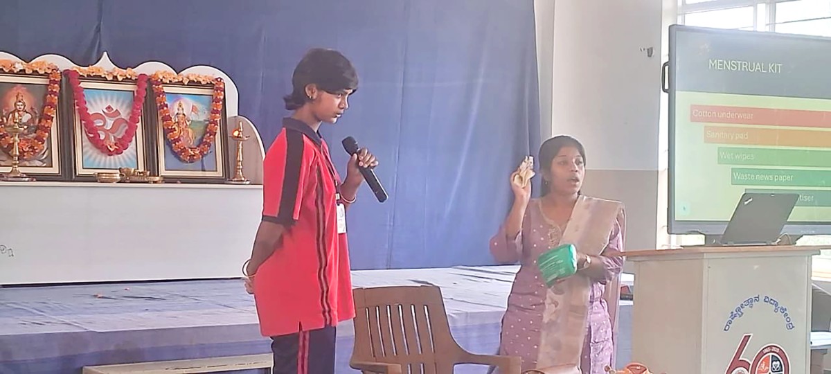 Health and Hygiene Awareness Programme Held for Girls at RVK - Hagaribommanahalli (5)