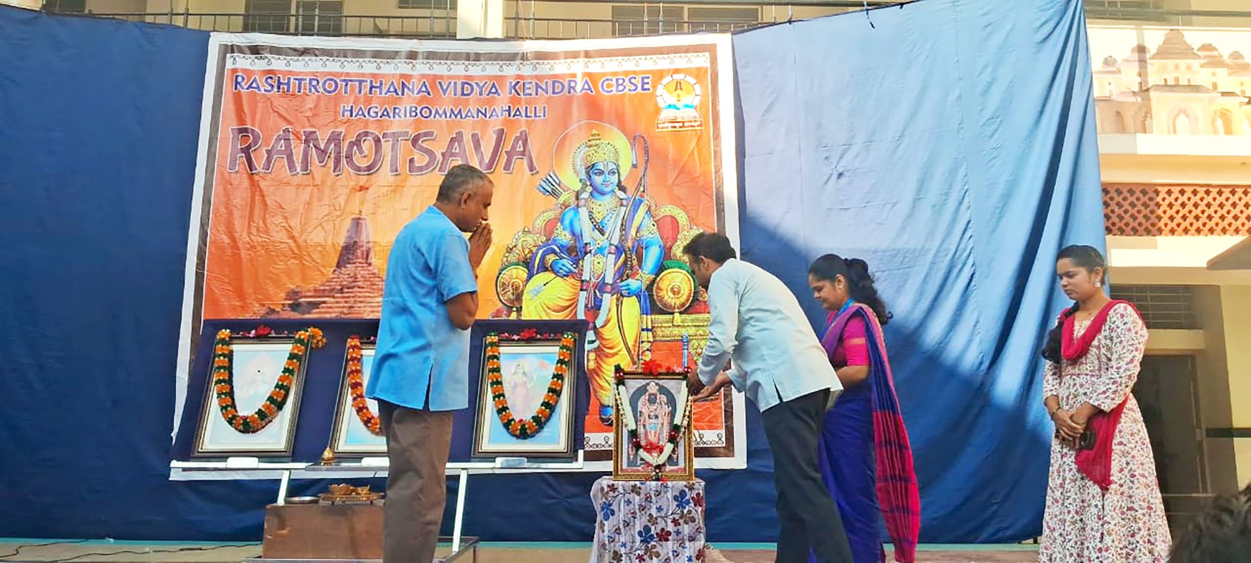 Ayodhya Sri Ram's Prana Pratishtha Mahotsav Anniversary Celebration in RVK - Hagaribommanahalli1