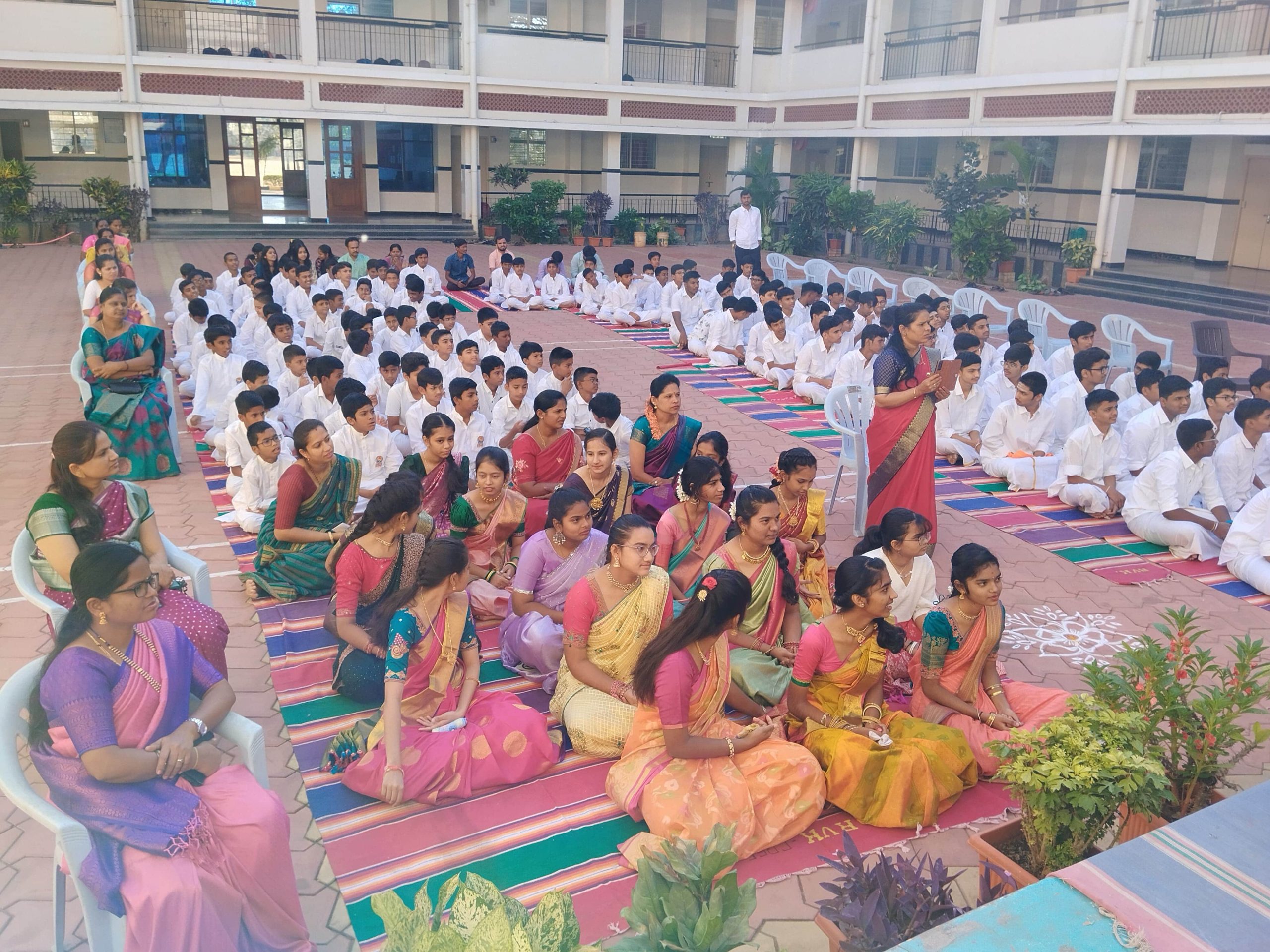 Saraswati Puja in RVK - Hagaribommanahalli1
