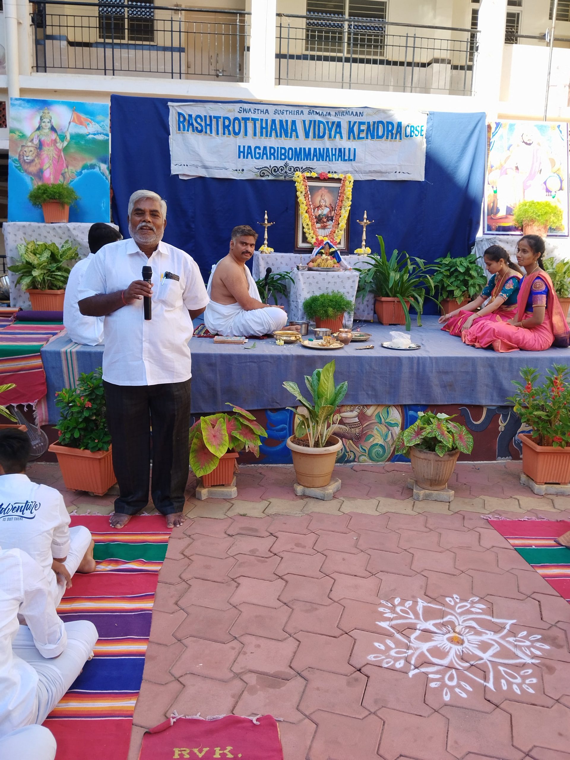Saraswati Puja in RVK - Hagaribommanahalli3