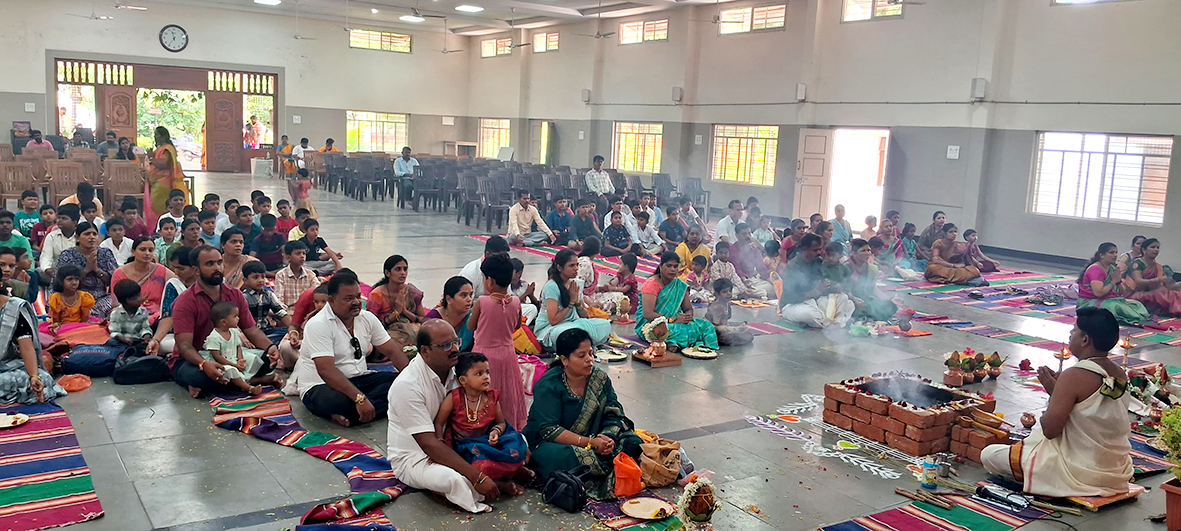 Aksharabhyasa and Vidyarambha in RVK - Hagaribommanahalli1