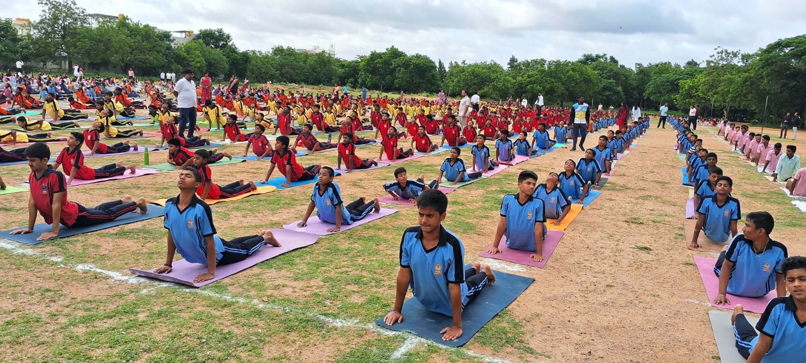 11th International Yoga Day Celebration in RVK - Hagaribommanahalli (3)